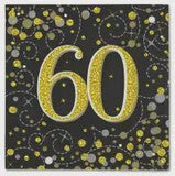 Sparkling Fizz Black & Gold Napkins
