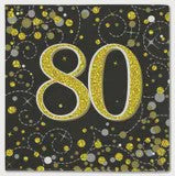 Sparkling Fizz Black & Gold Napkins