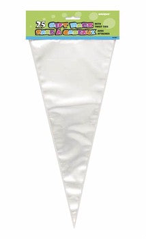 Cone Cellophane Bags pk 25