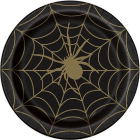 Spider Web Design Dinner Plates 9ins, Pk8