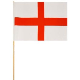 Single St Georges Cross/ England Fabric Hand Waving Flag