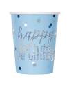 Happy Birthday Blue Cups