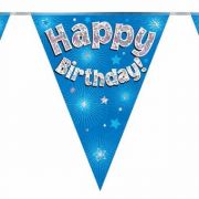 Bunting Happy Birthday Blue