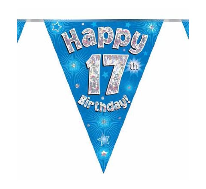 Bunting Happy Birthday Blue