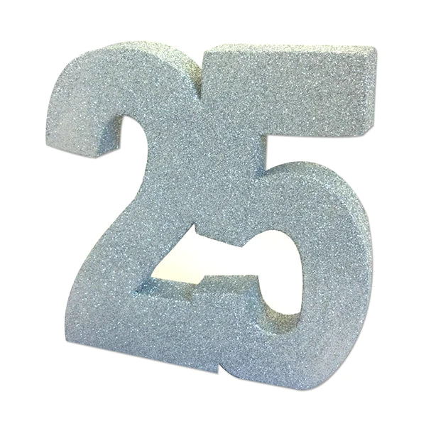 Dec Table Glitter Number