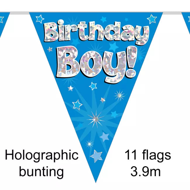 Bunting Happy Birthday Blue